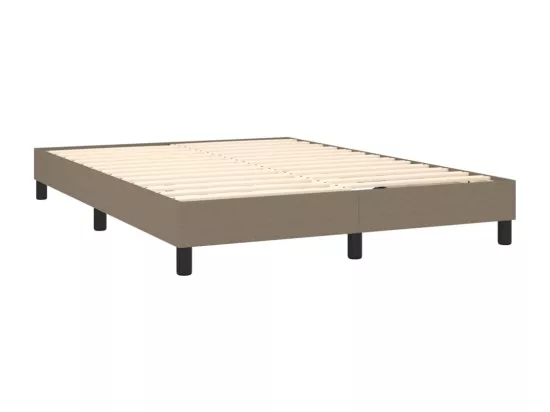 Sommier à lattes de lit Taupe 140x190 cm Tissu