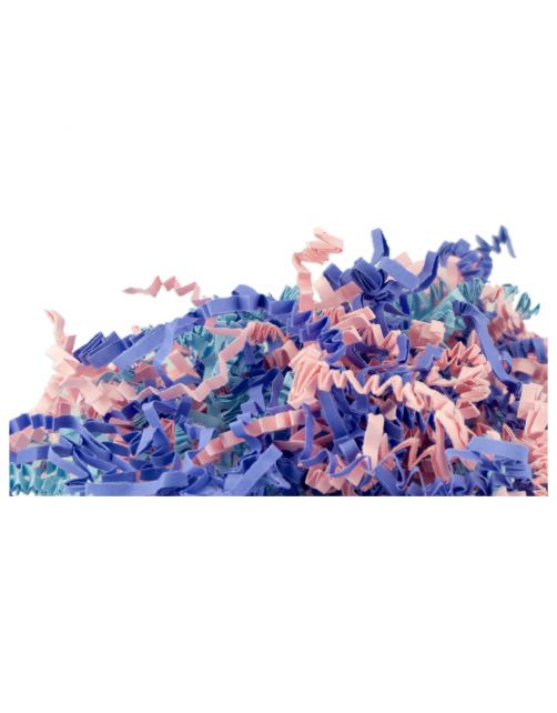 Back Zoo Nature Crinkle Paper Happy Mix - Vogelspeelgoed - ca. 100 g Blauw Roze Lichtblauw