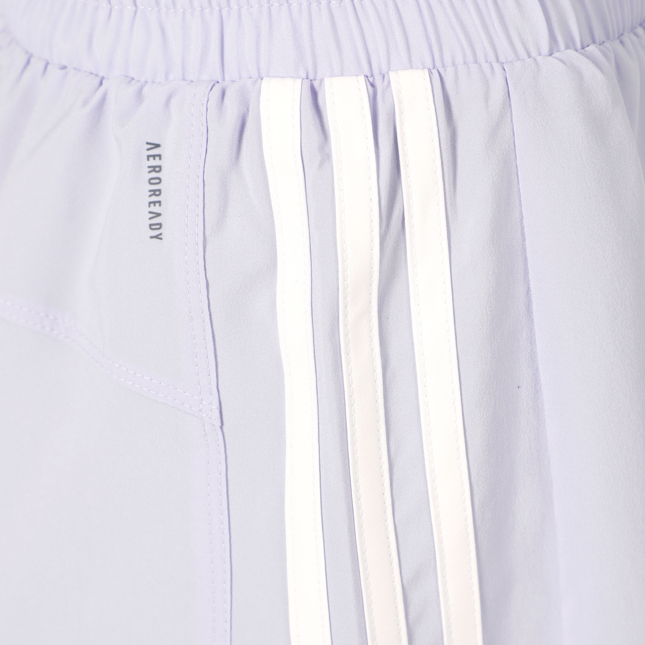 adidas Pacer Training 3 Stripes Woven High-Rise Shorts Femmes - Lilas