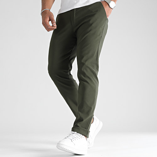 Pantalon Chino Regular 0236 Vert Kaki