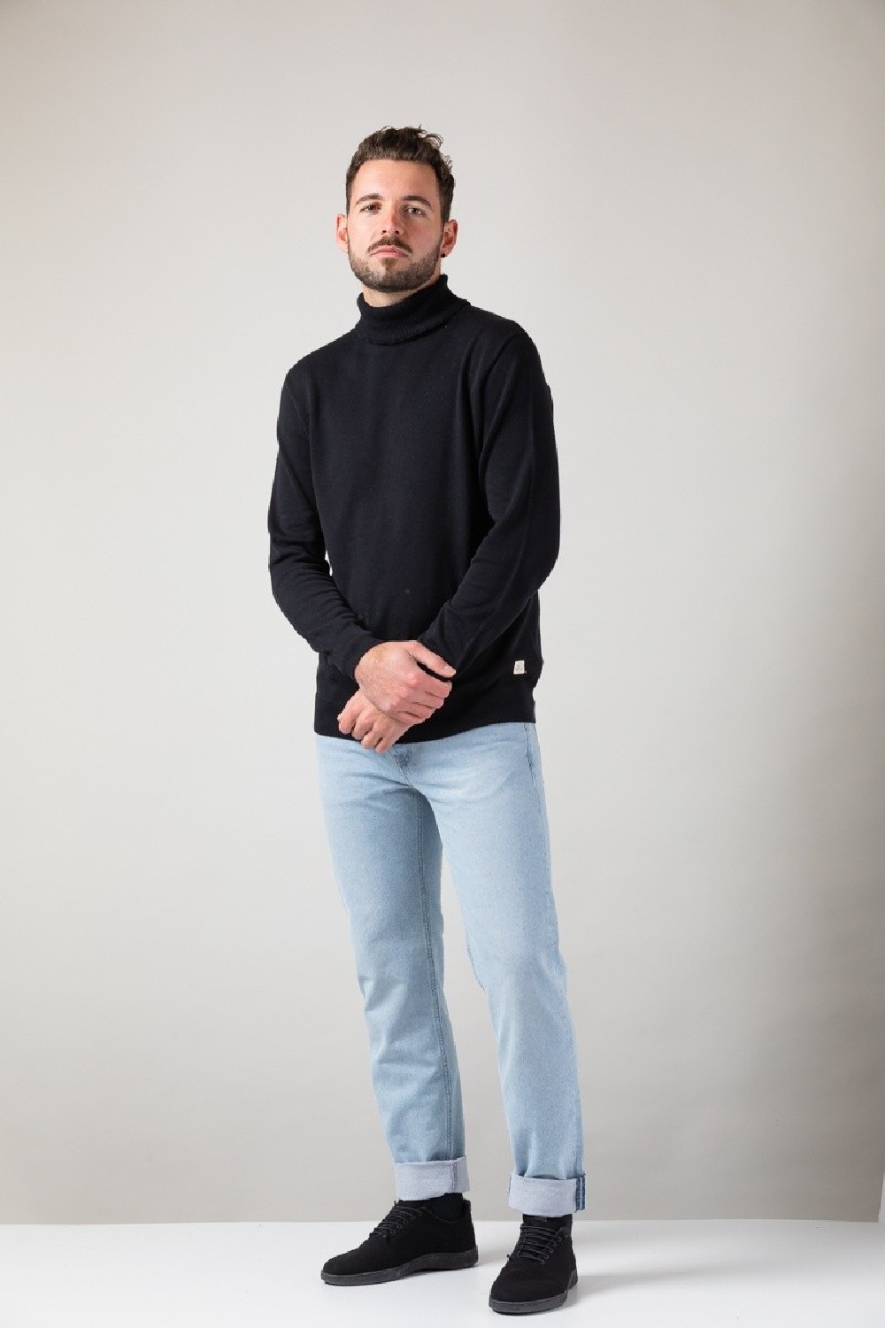 WE ARE ZRCL Rollkragenpullover Frank Turtleneck Swiss Edition Black