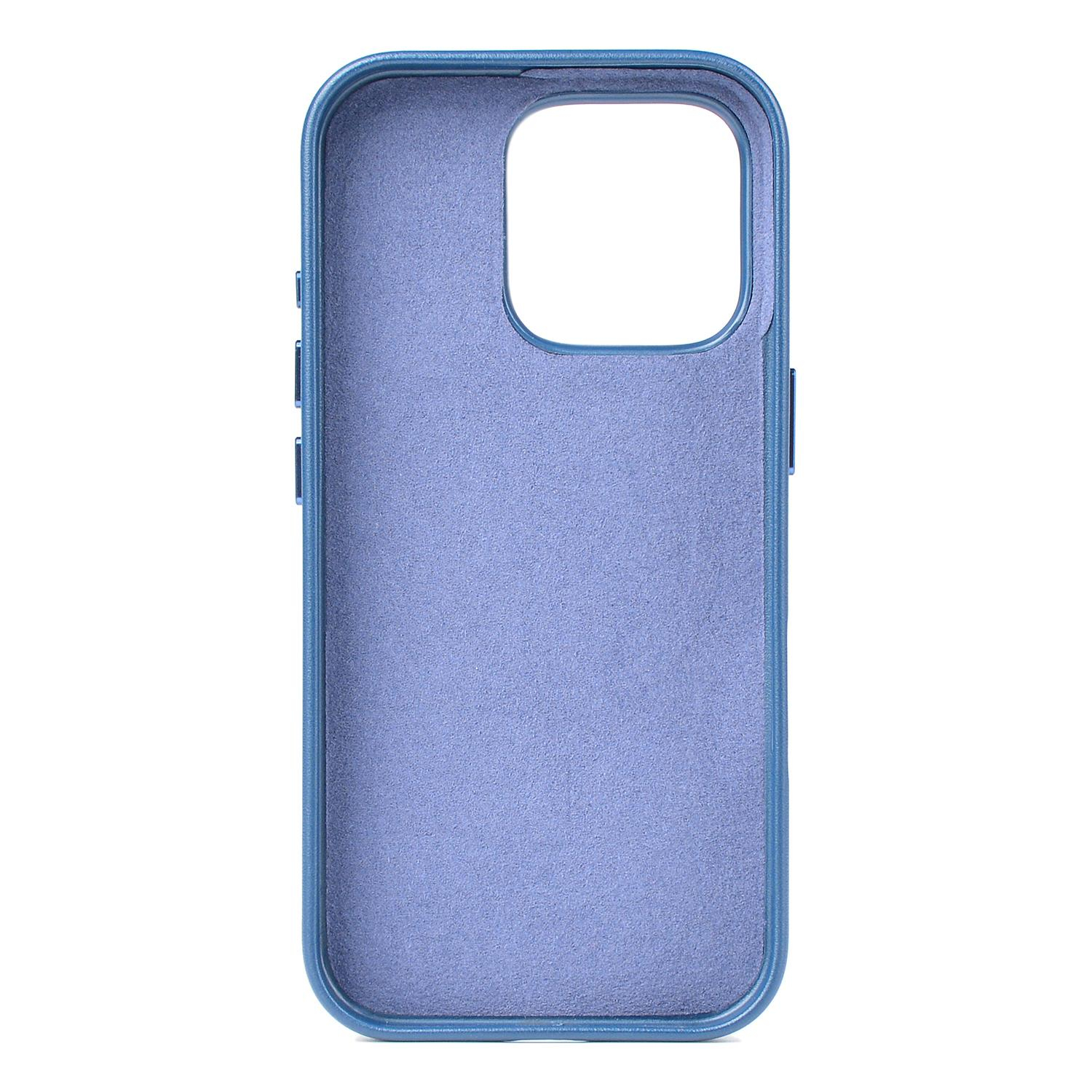 iPhone 16 Pro Max MagSafe Leder Case Schutzhülle - Blau