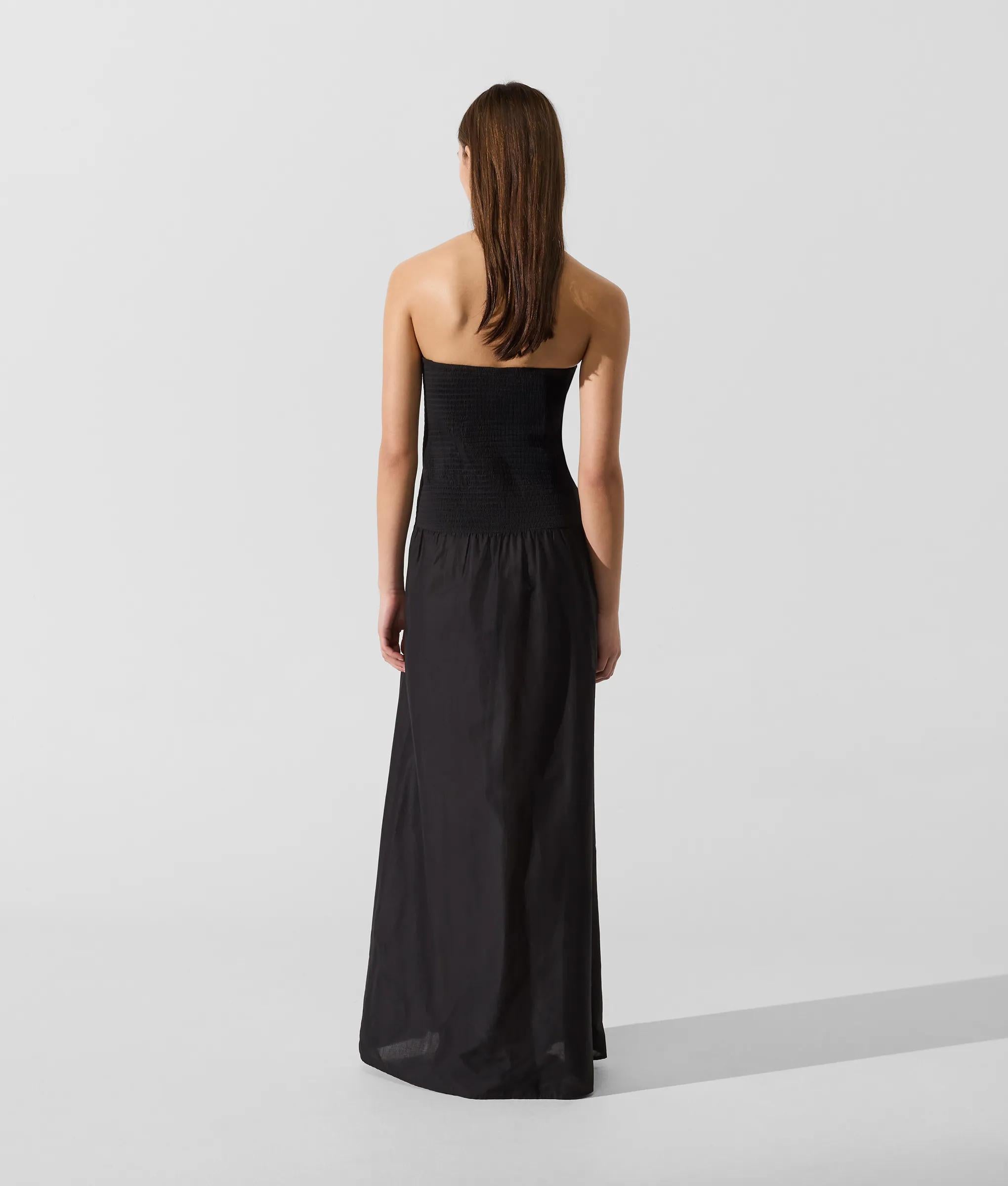 Signature maxi-jurk met verlaagde taille