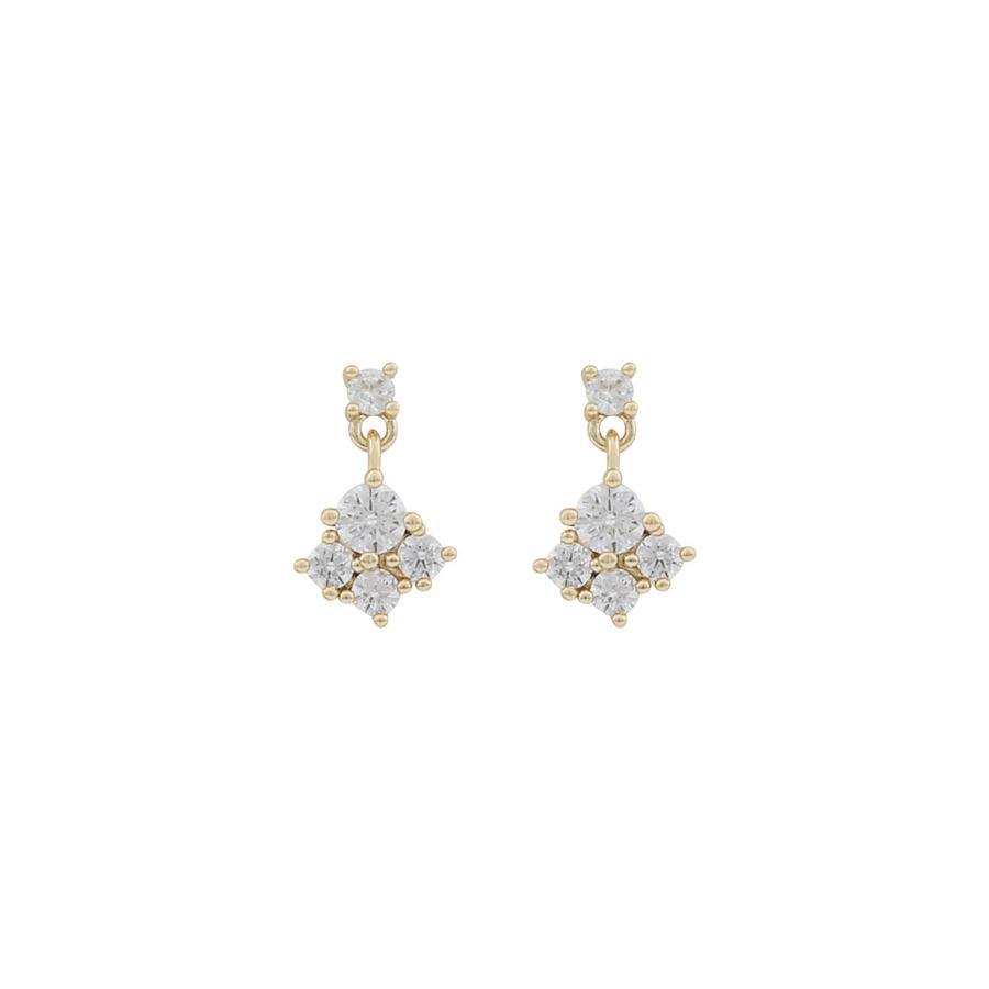 Snö Of Sweden Copenhagen Small Earring Gold/Clear