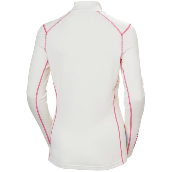 T-shirt thermique HELLY HANSEN W LIFA MERINO MIDW GRA 1/2 ZIP OFF WHITE JPB AOP