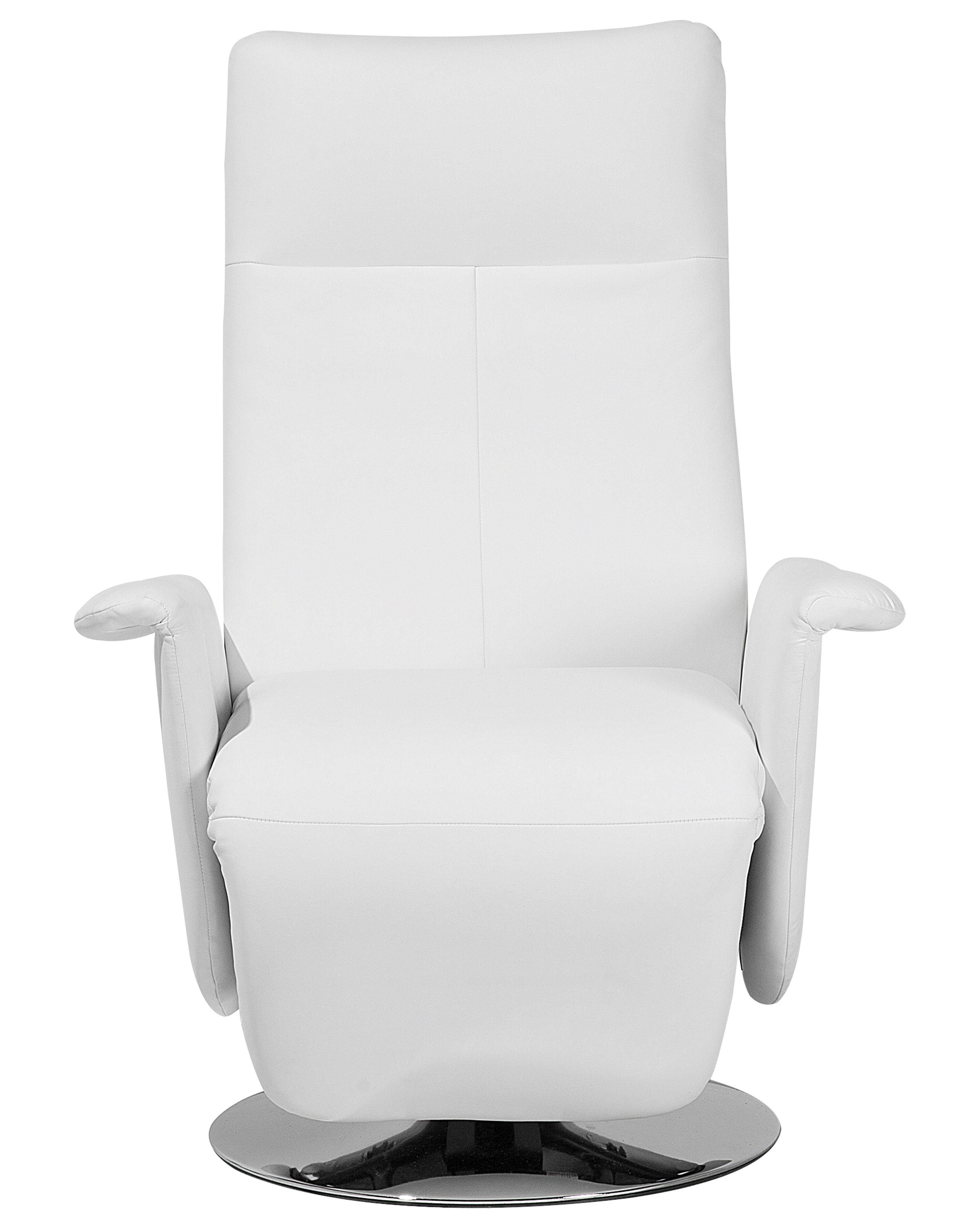 Relaxfauteuil PRIME inclusief voetensteun Kunstleer Wit