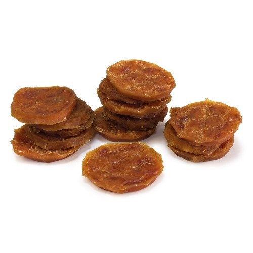 Salgadinho de batata com sabor de pato para cães