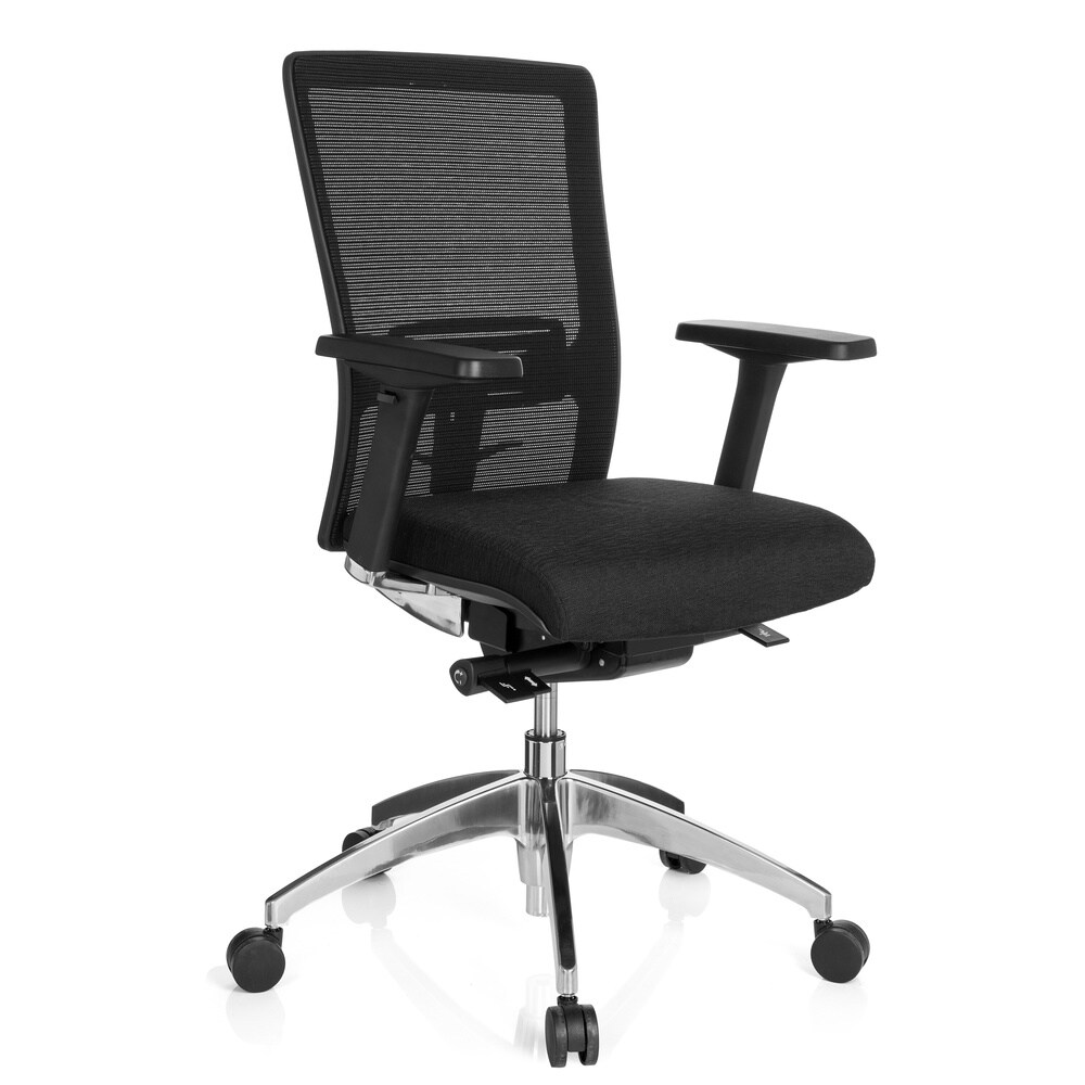 Profi Bürostuhl ASTRA BASE Stoff mit Armlehnen (höhenverstellbar) hjh OFFICE