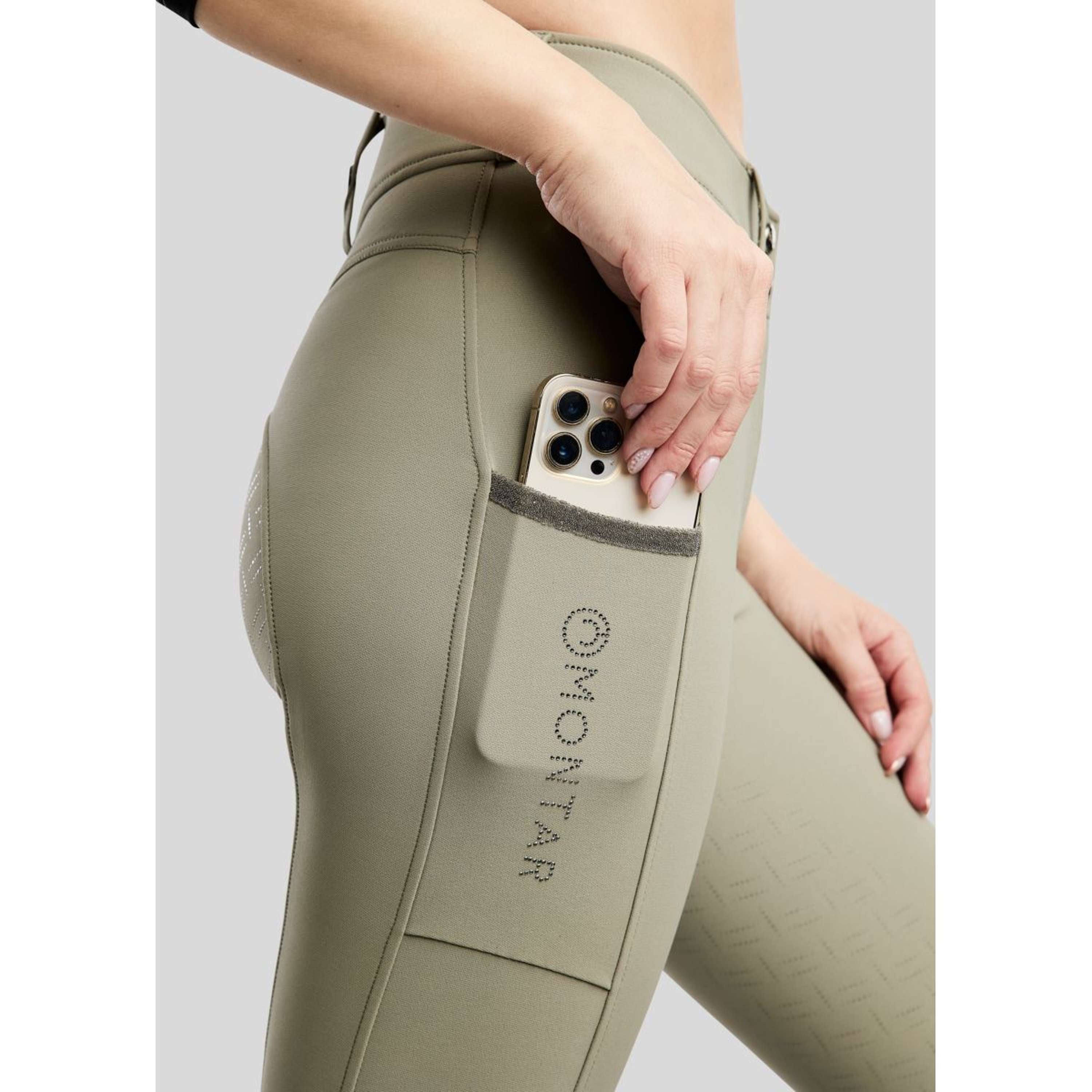 Montar Rijbroek MoGaia Full Grip Dusty Green