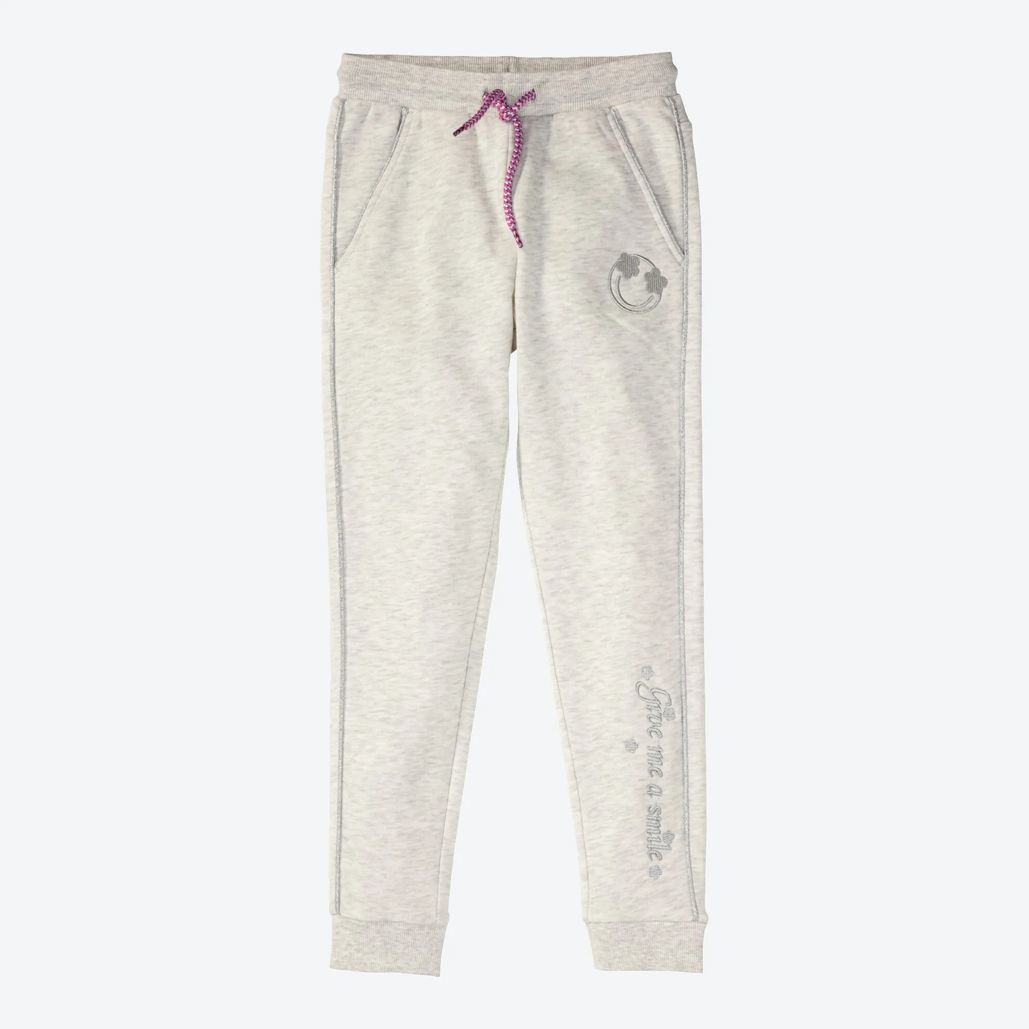 Mädchen-Jogginghose mit Glitzer-Nähten