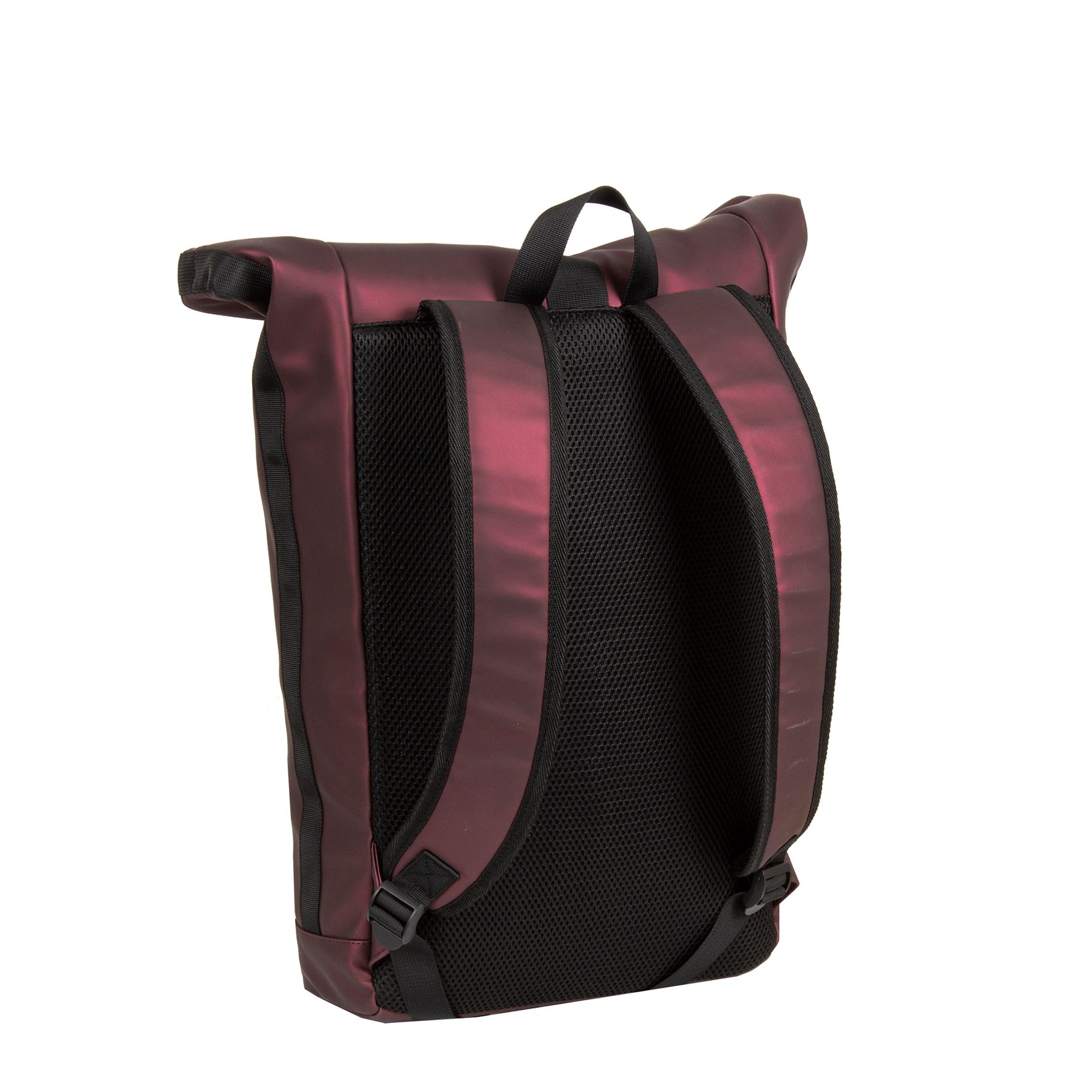 New Rebels Mart New York Rolltop Backpack Metallic Burgundy