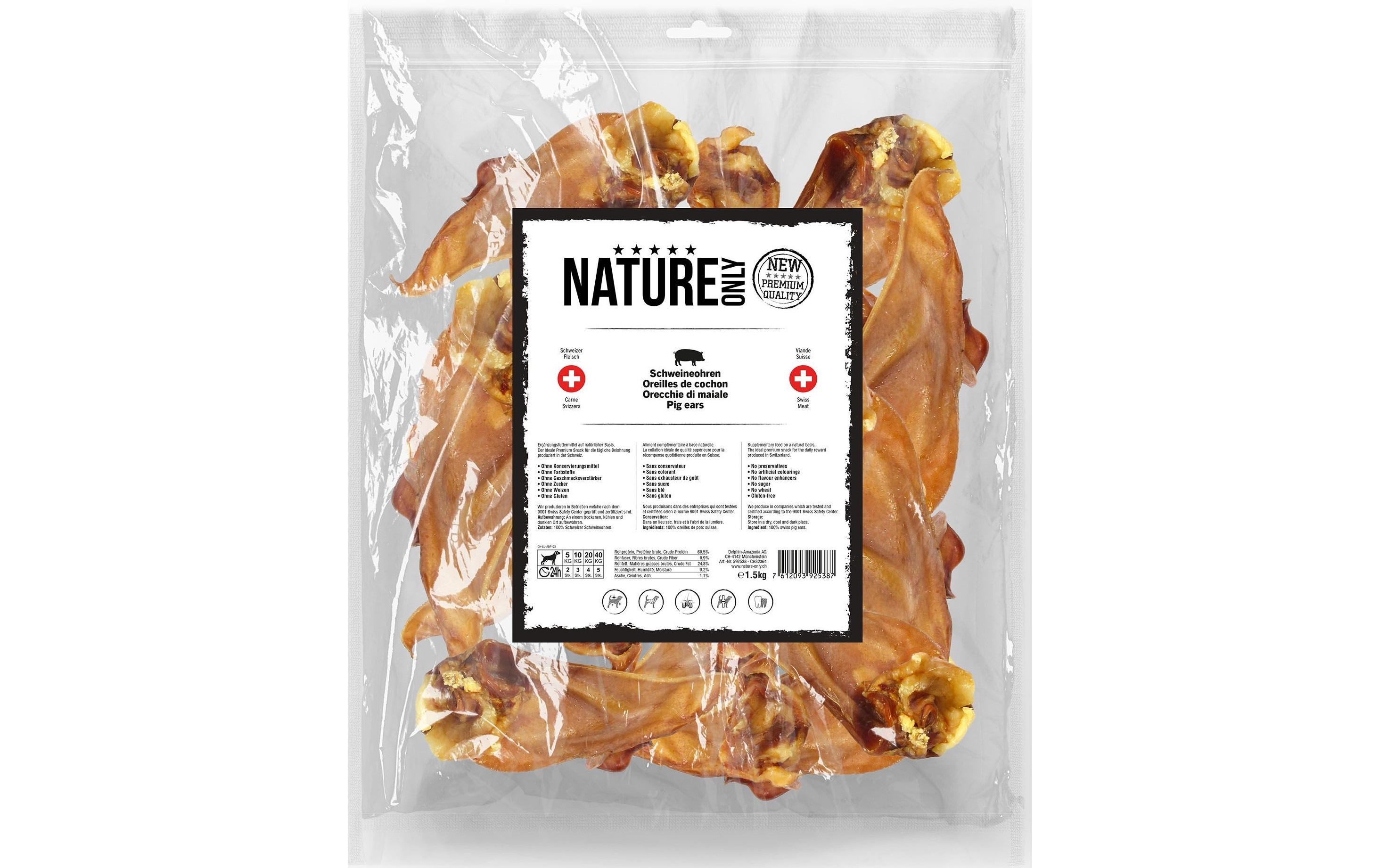 Kausnack Schweineohren 1.5 kgHundesnack für zwischendurch