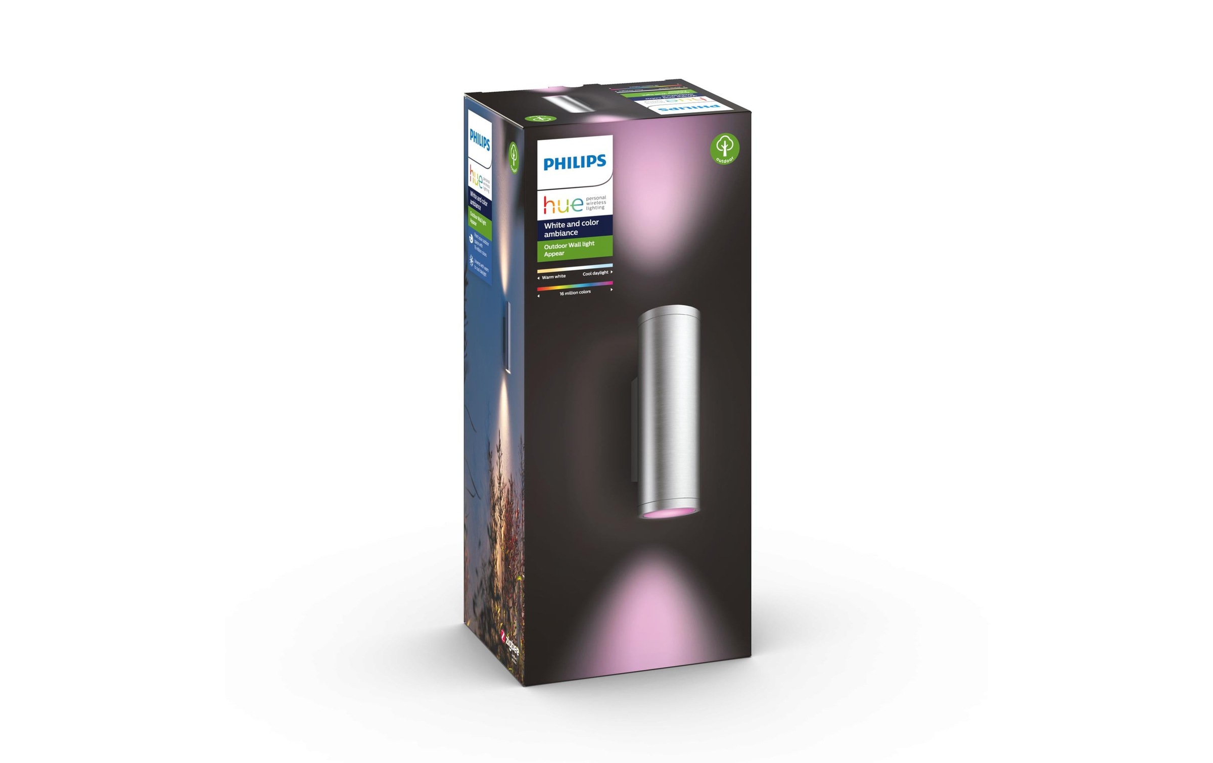 Philips Hue Wandstrahler »App« Farbwechsler | Kaltweiss | Neutralweiss | Tageslichtweiss | Warmweiss