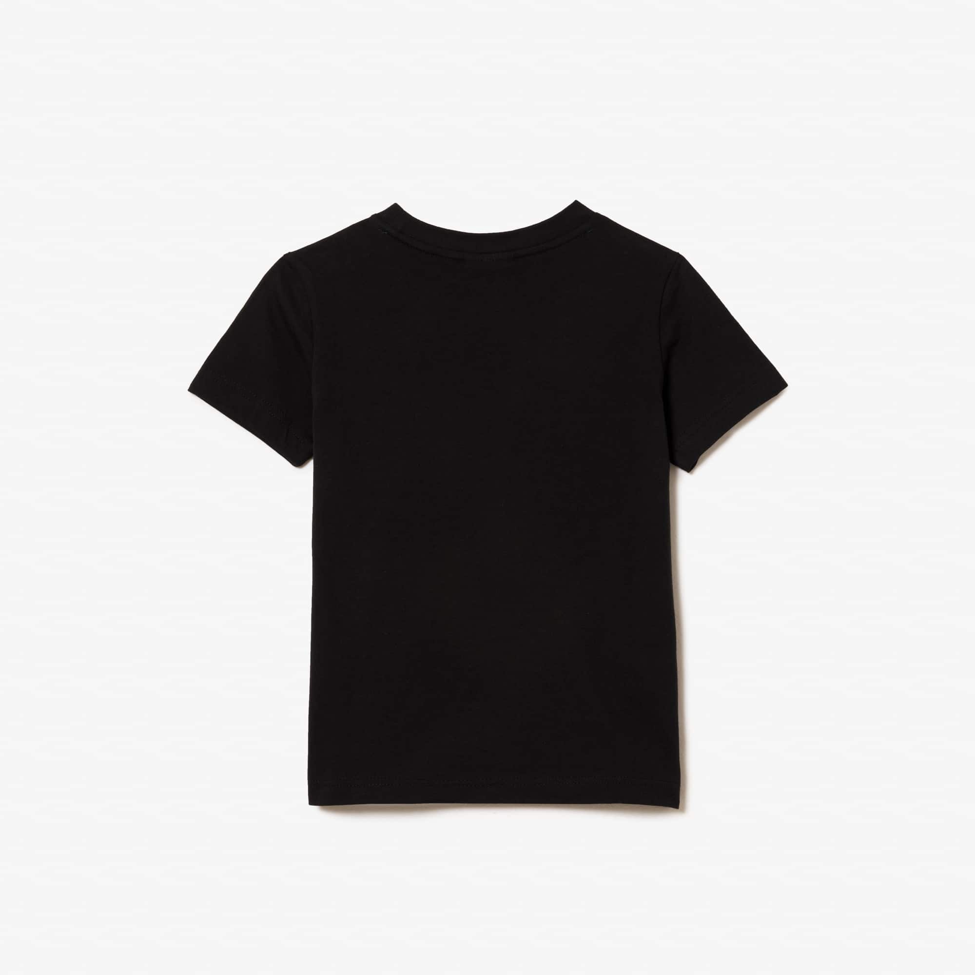 T-shirt uni en jersey de coton T-Shirts & Chemises - Noir - Lacoste - Enfant