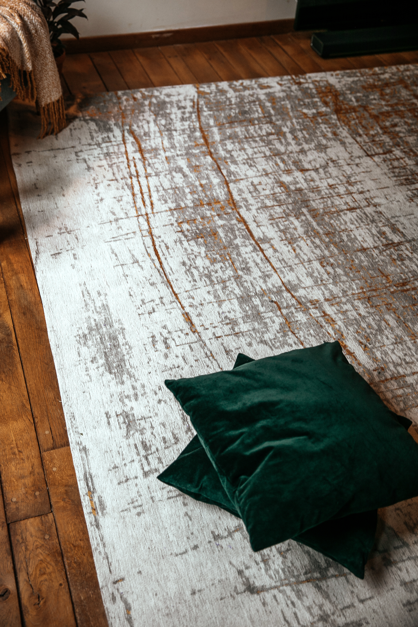 Ecorugs vloerkleed Griff goud 240x340 cm