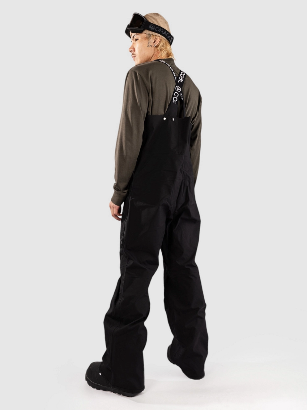 Coal Strickland Bib Pants black