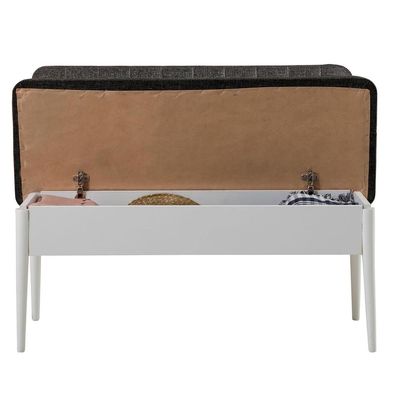 Homitis Ensemble Table + 2 Chaises + 2 Bancs Vina 1053 blanc/anthracite