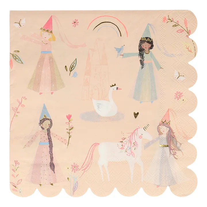 Meri Meri Serviettes en papier Princesse - Set de 16