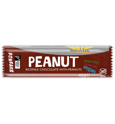 Bonvita Bonbarr choco peanut bar bio (40 gr)