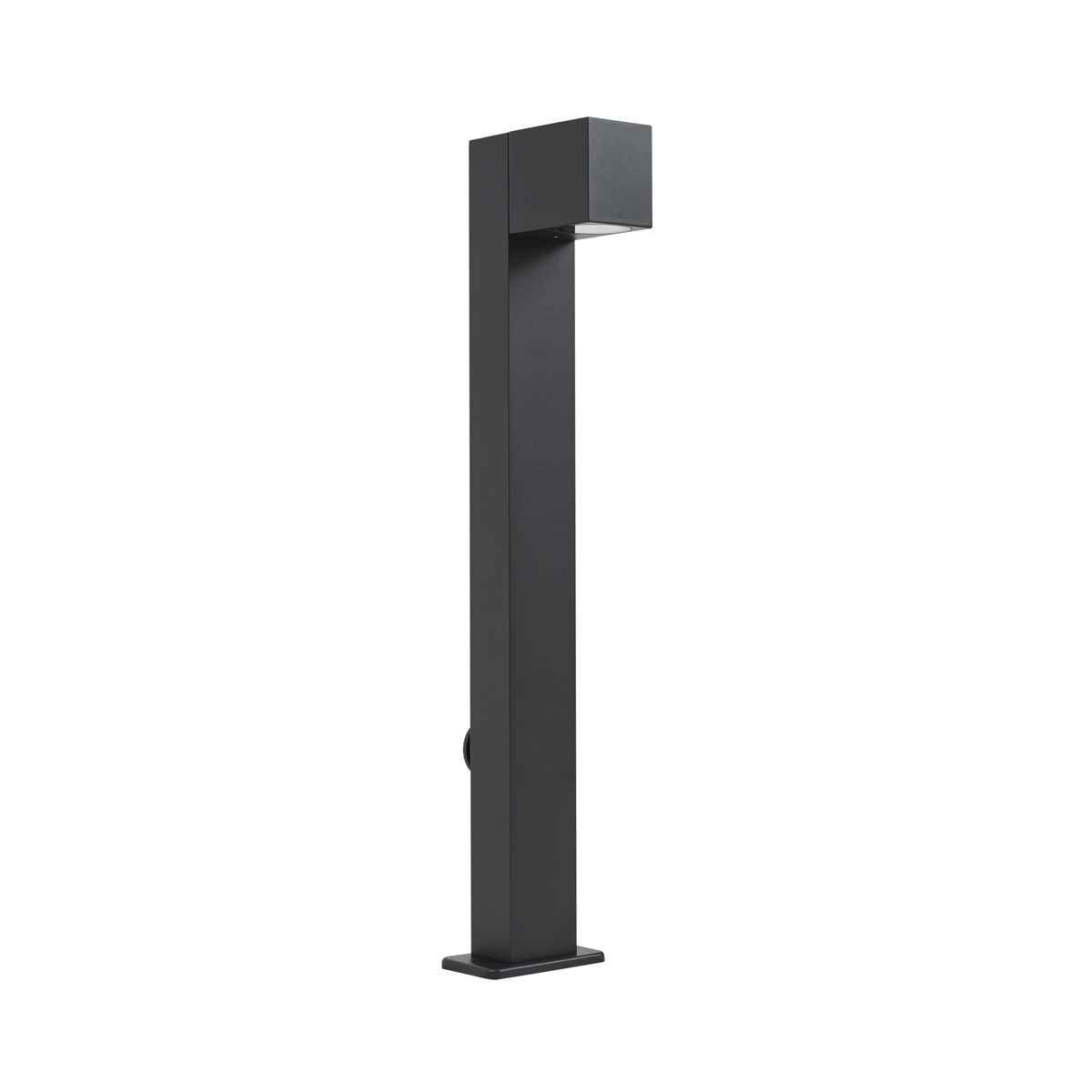 Moderne staande buitenlamp zwart 65cm met stopcontact IP44 - Baleno