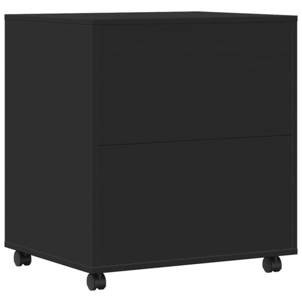 vidaXL Skriverstativ med hjul svart 60x50x67 cm