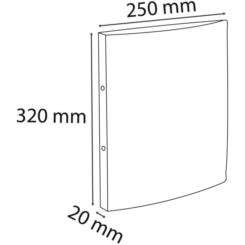Classeur 2 anneaux 15mm polypropylène OPAK - A4