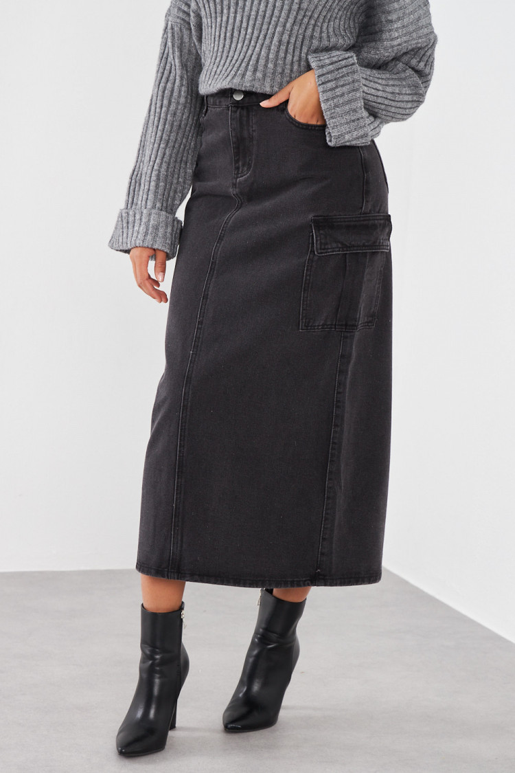 Jupe en jean noir