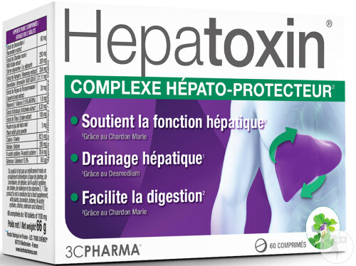 3C Pharma Hepatoxin Complexe Hépato-Protecteur 60 Comprimés