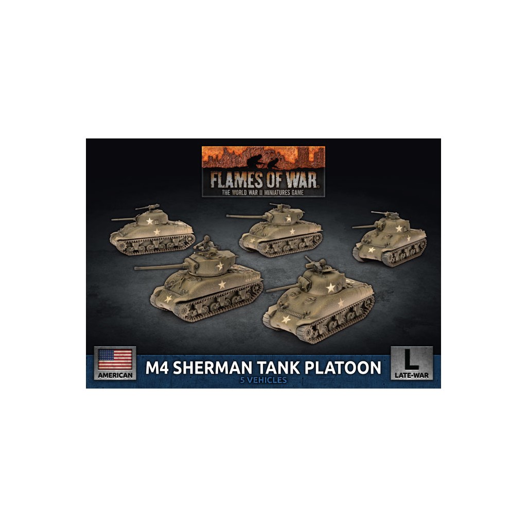 Flames of War - M4 Sherman Tank Platoon