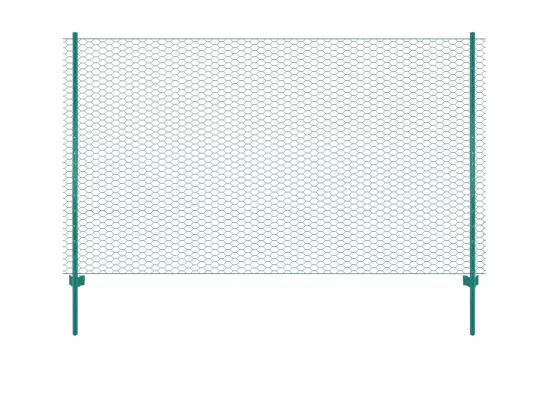 Cl?ture en grillage métallique avec poteaux Acier 25x2 m Vert