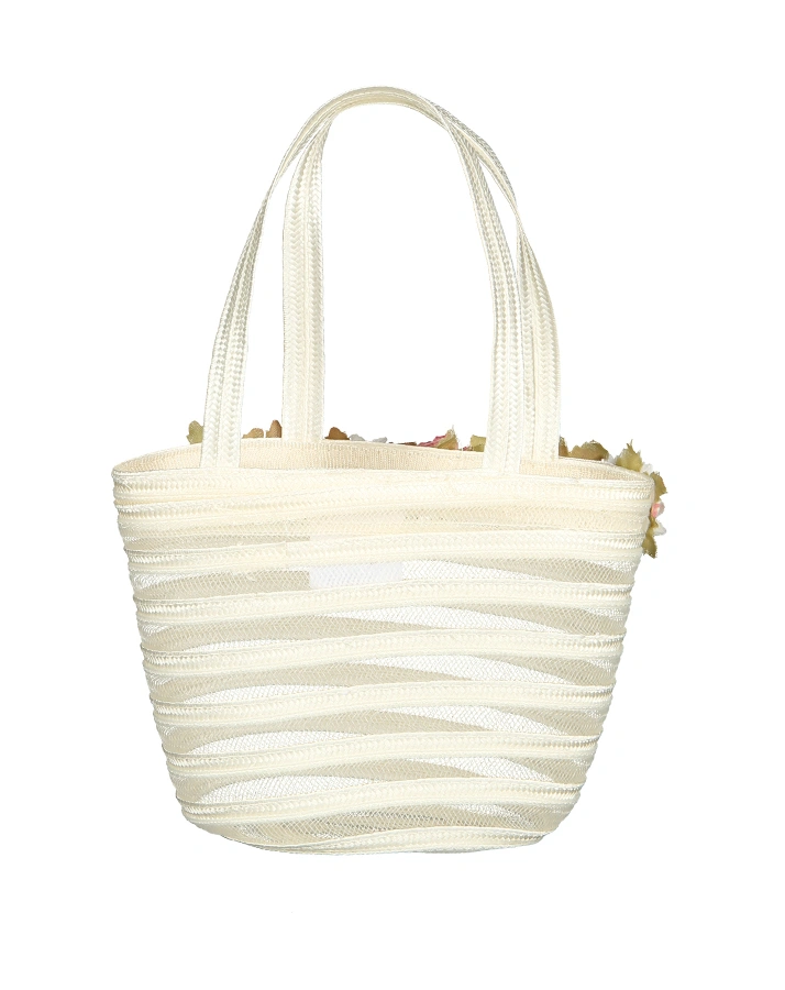 Handtasche BLUMENMÄDCHEN in wollweiß