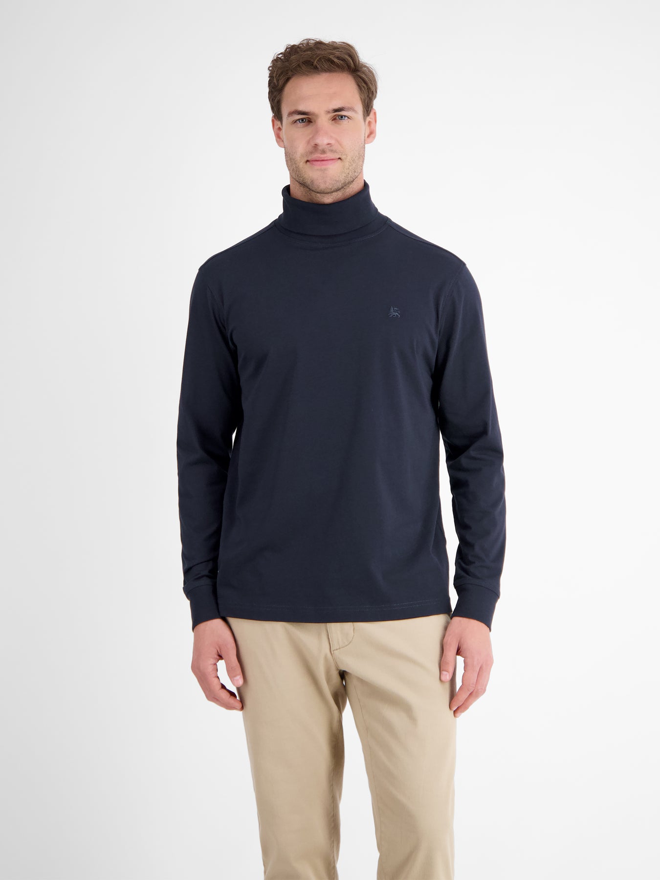 Rollkragenshirt aus weicher Baumwolle
