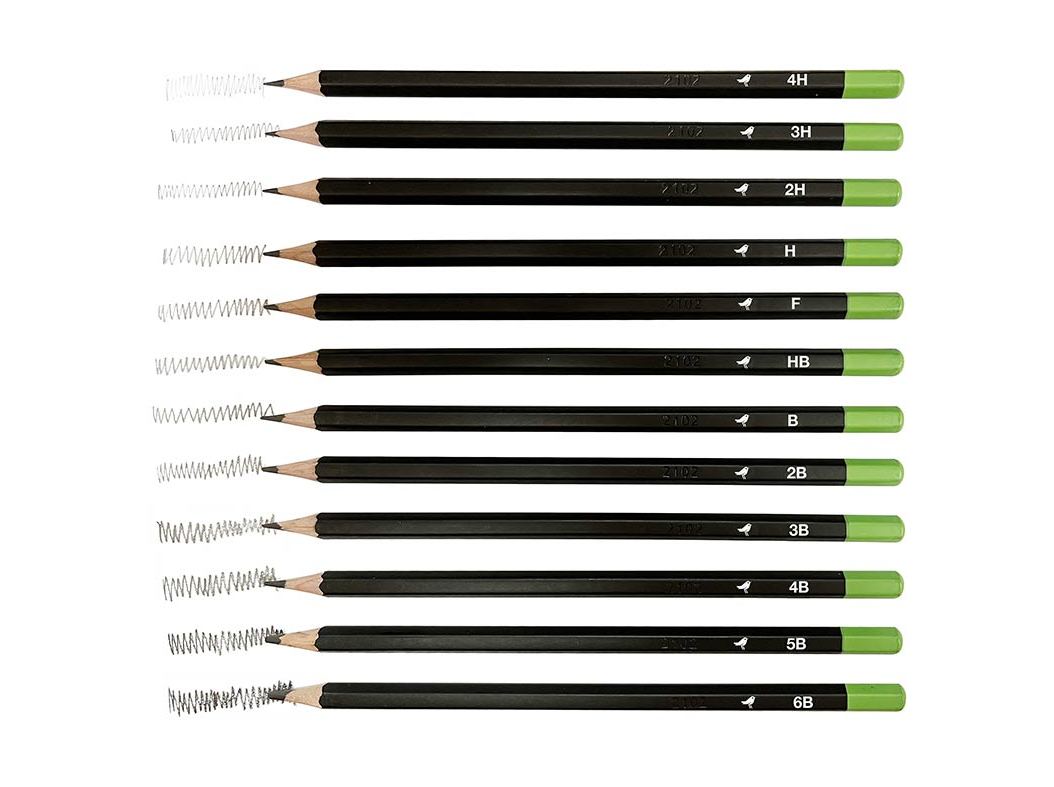 CONJUNTO DE 12 LÁPIS AUCHAN GRAFITE 4HA 6B