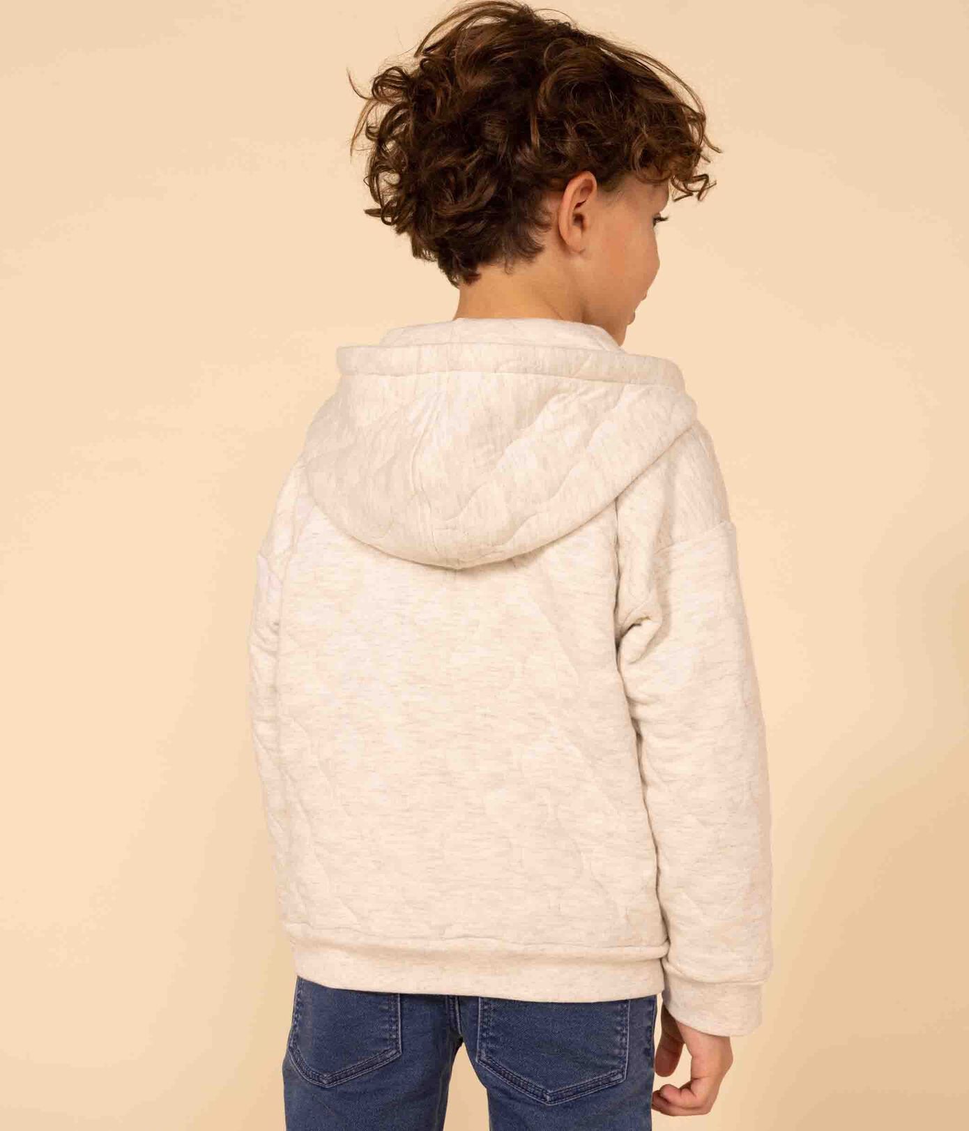 Sweatshirt zippé à capuche en tubique matelassé enfant fille / garçon