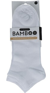 Naproz Bamboo Airco Shortsokken 3-Pack Wit 43-47 3PR