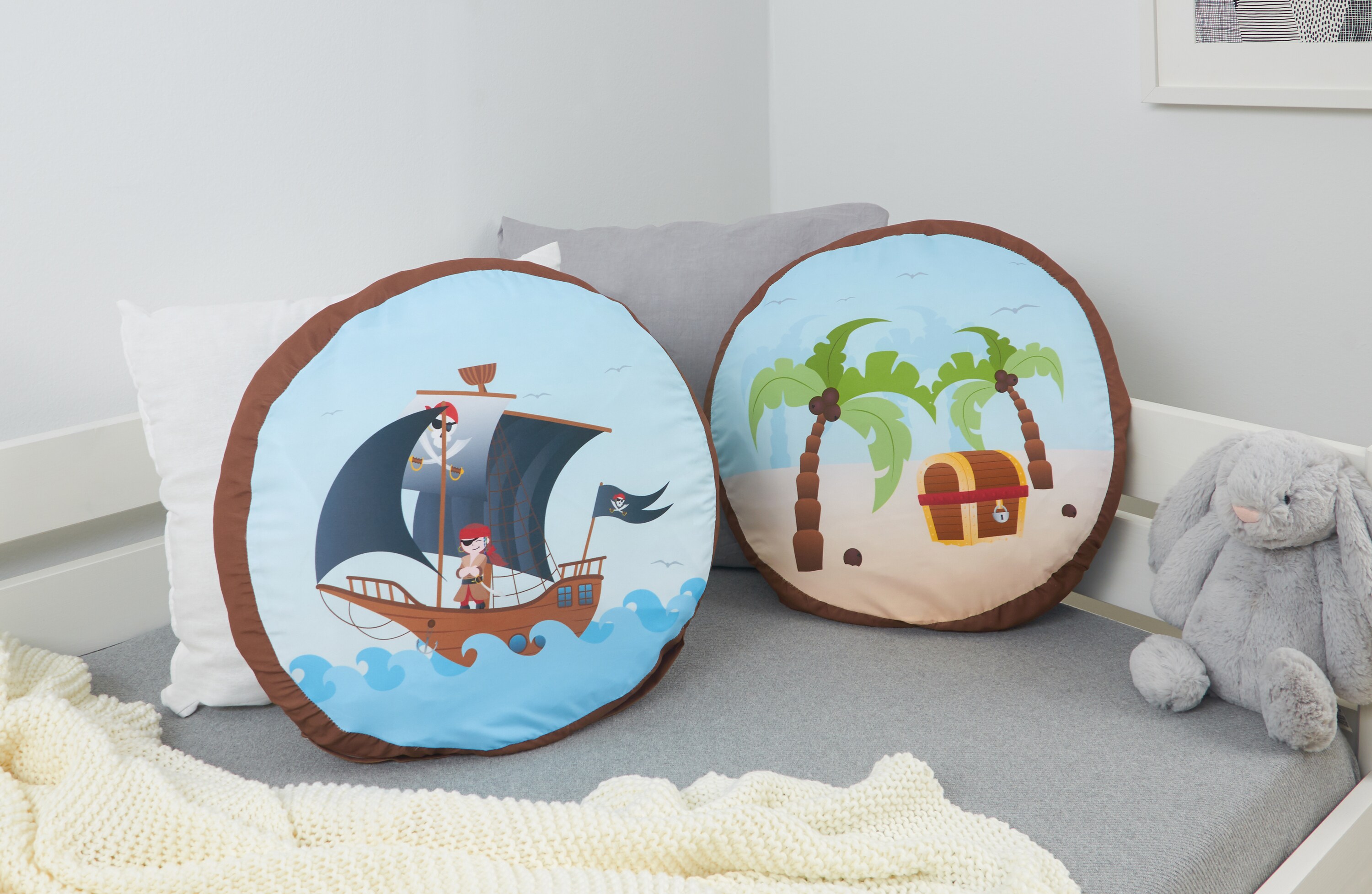 TiCAA Kinder Rundkissen-Set 
