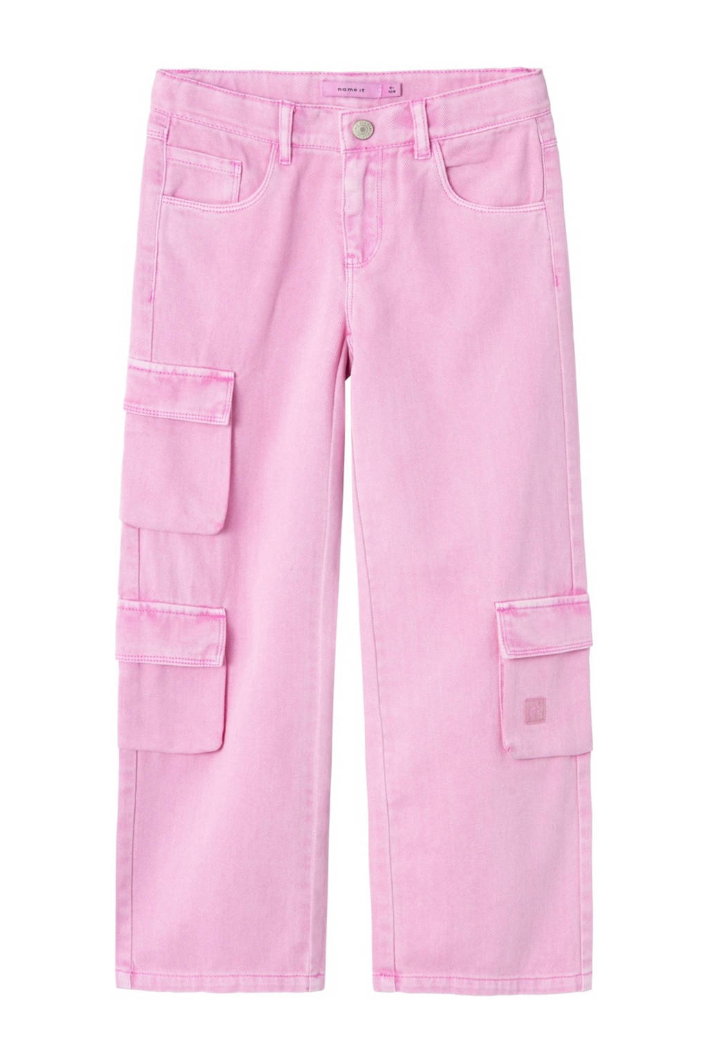 NAME IT wide leg broek NKFROSE roze