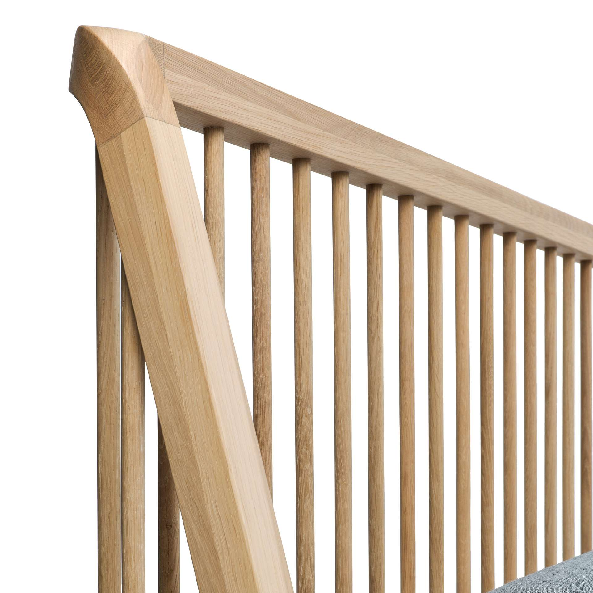 Ethnicraft bed Spindle Oak 180x200 incl. lattenbodem