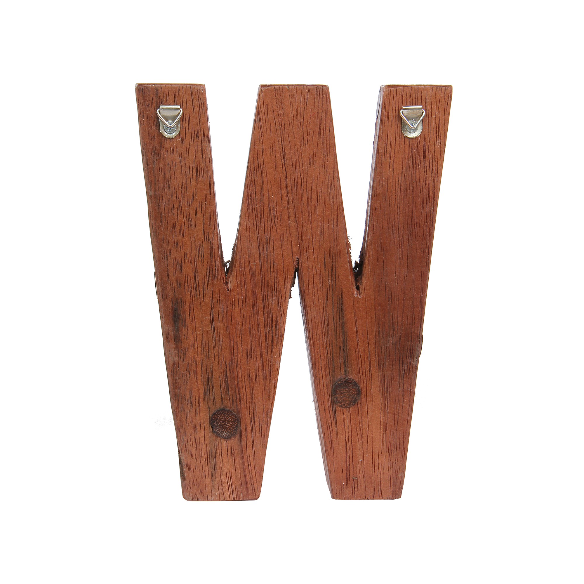 Holzbuchstabe 'W', mehrfarbig, T 2,5 cm, B 13 cm, H 19 cm von fischer's lagerhaus