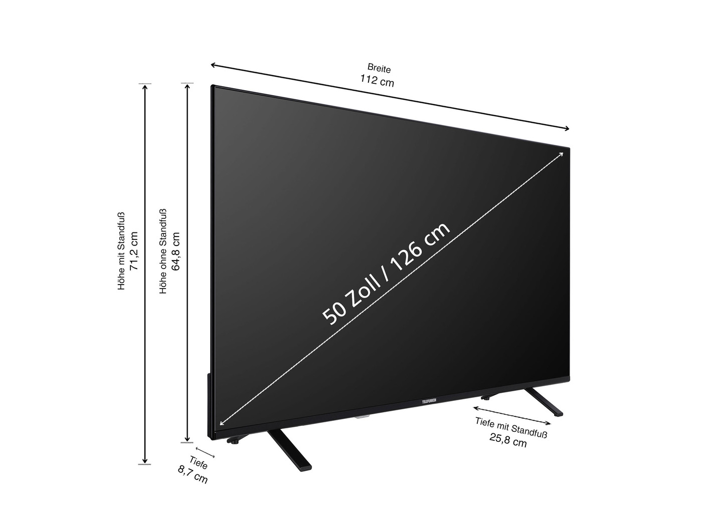 Telefunken XUTO750S 4K-UHD LED Fernseher