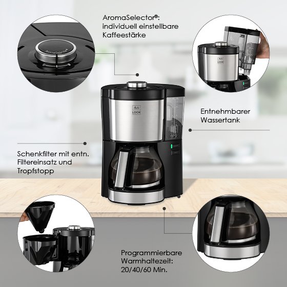 LOOK® Perfection|Filterkaffeemaschine Schwarz