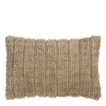 Kussen streep beige 55 x 35 cm