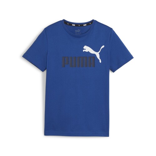 Puma - ESS+ 2 COL LOGO TEE B - Bleu