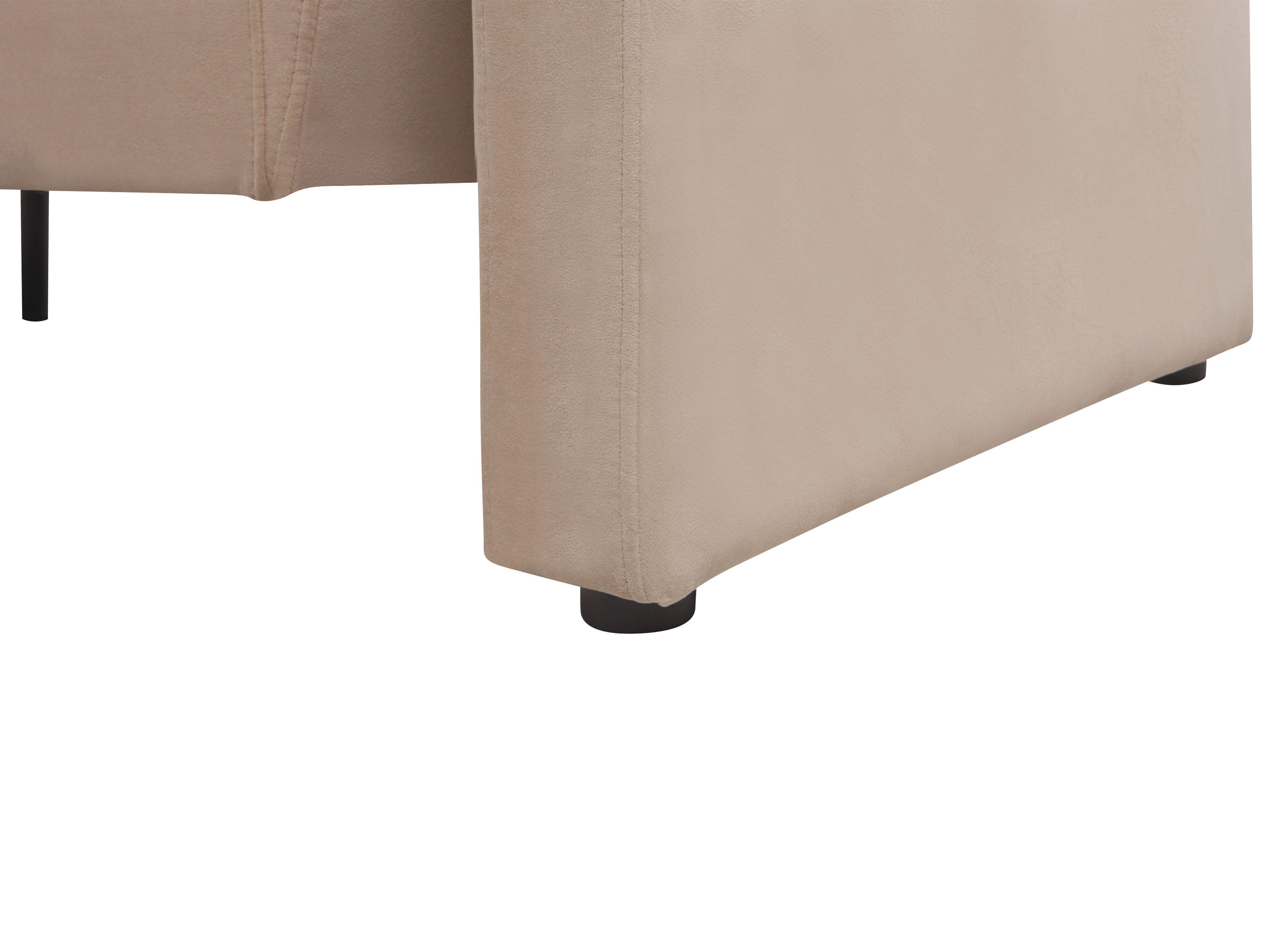 Bank 3-zits MAUNU Fluweel Zandbeige