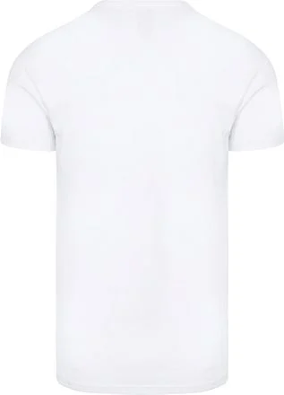 Alan Red Organic V-Hals T-Shirt Wit 2-Pack 7032/2P/01 Vancouver Rib White kopen