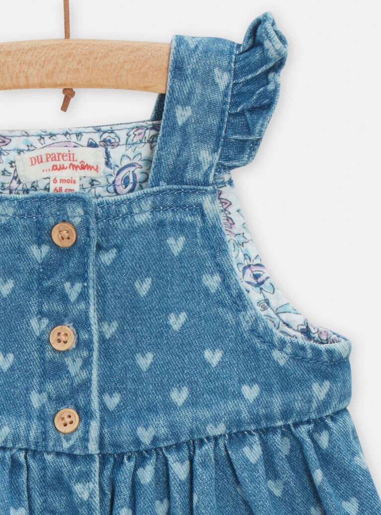 Robe en denim pour bébé fille