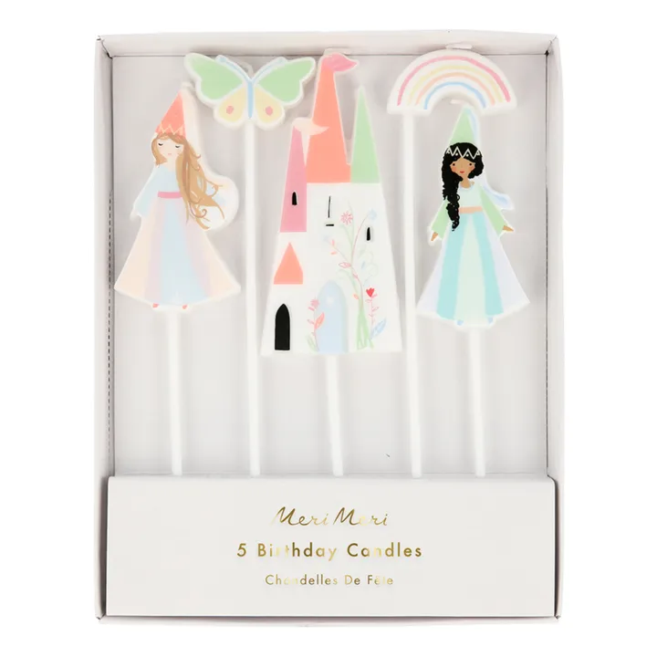 Meri Meri Bougies d'anniversaire Princesses - Set de 5
