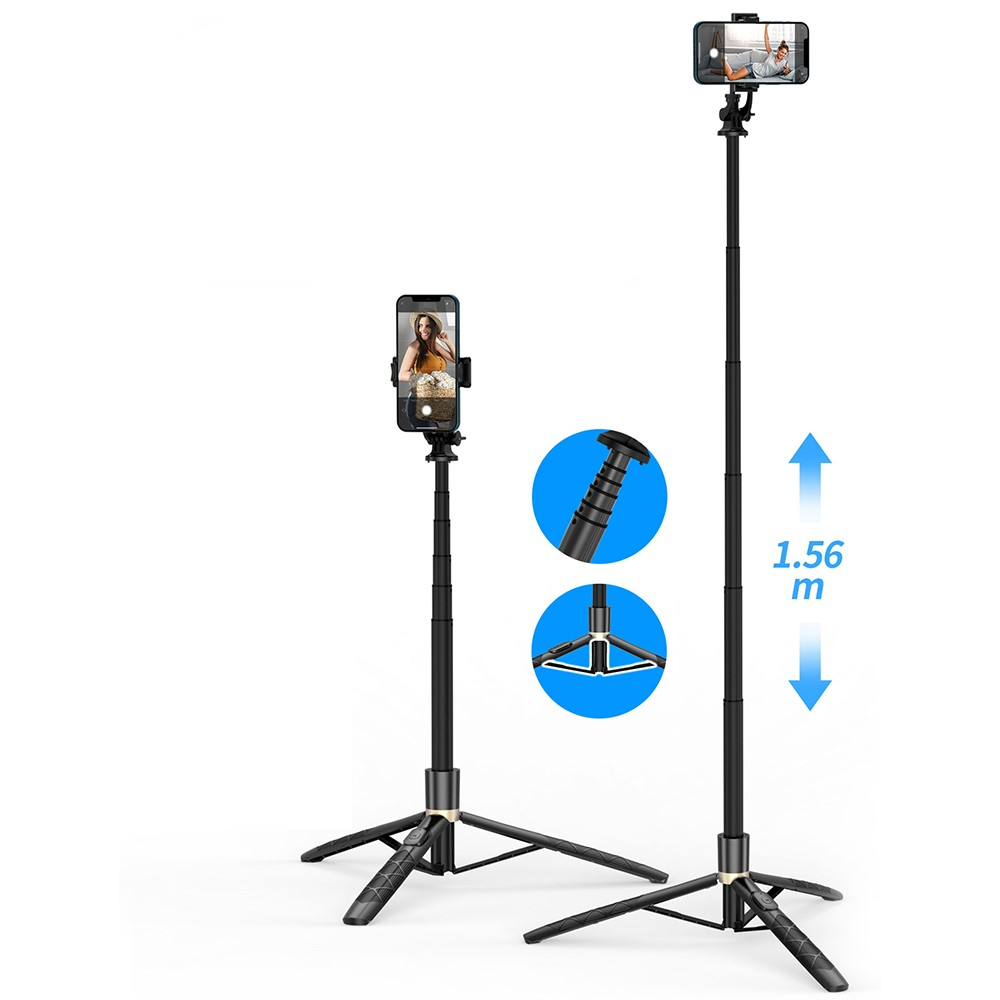 (156cm) Alu Selfie Stick Tripod Dreibein Stativ Halterung mit 1/4