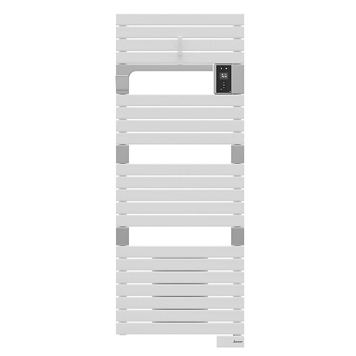 Sèche-serviettes électrique à inertie fluide Sauter Asama connectable blanc 750W + soufflerie 1000W