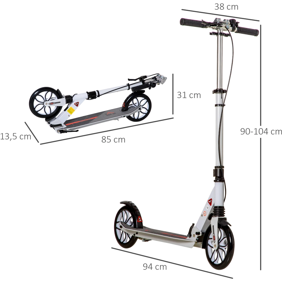 HOMCOM Tretroller bunt